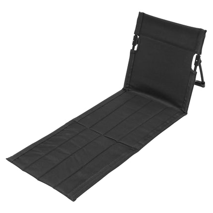 Outdoor Foldable Camping Chair Oxford Cloth Camping Floor Chair Garden Park Single Lazy Chair Backrest Cushion Picnic Back Chair