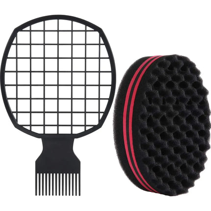 Magic Twisted Hairstyle Sponge Set, Male and Female Curling Combs, African Curling Combs, Styling Tools