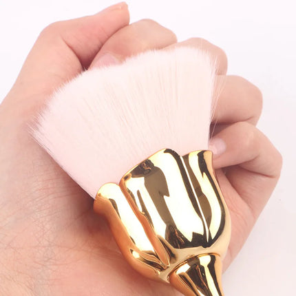 Rose-shaped Soft Brush For Manicure Nail Art Dust Brush Nail Dust Brush Gel Polish Dust Cleaning Nail Brushes Tool Nail Supplies