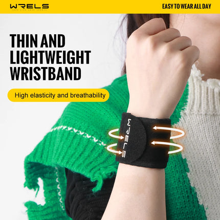 WRELS Wristband Wrist Support Brace Straps Thin Elastic Adjustable Wrist Guard Support Basketball Run Gym Training Wrist Wraps