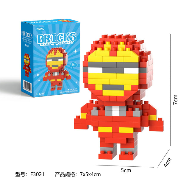 Marvel Spider Man Building Block Deadpool&Venom Iron Man figure Marvel Legends Cartoon Character Model Toys for Children Gifts