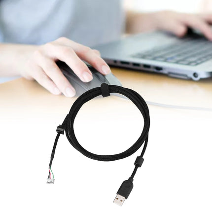 USB Mouse Cable Replacement 2.19yd Plug and Play Mouse Cable Replacement for  G502 Mouse Cable Replacement Line
