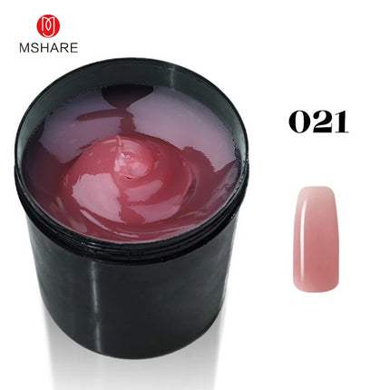 MSHARE 250g Clear Acrylic Gel Hard Gel For Nail Extension Pink Nude White Acrygel Hema TPO Free Builder Nail Gel French Nail Art
