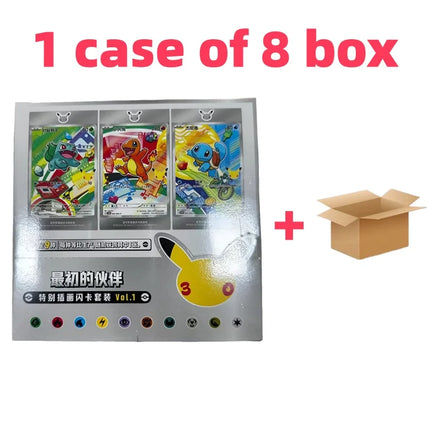 Delivery within 24 hours Original Pokemon Set Vol.1 SV16.0 30th Anniversary Celebration Collectible PTCG Card First Partner Card