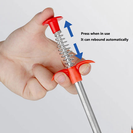 60cm Spring Pipe Dredging Tools, Drain Snake, Drain Cleaner Sticks Clog Remover Cleaning Household For Kitchen - product imag