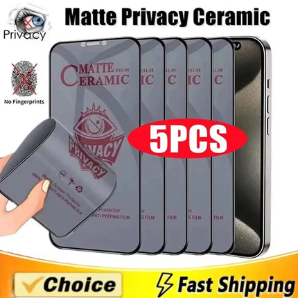 Matte Ceramic Privacy Screen Protector For Samsung Galaxy S25 Ultra S24 FE S26 A56 A57 S23 S22 Anti-spy Film A55 A36 A54 A16 A06