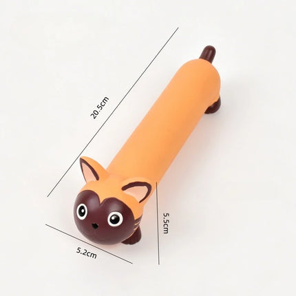 Pet Interactive Toy for Dog Cat Screaming Rubber Cartoon Animals Toy for Dogs Latex Squeak Chew Training Pet Products