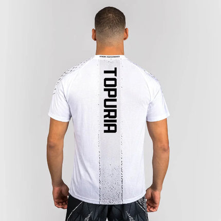 2026 new men's outdoor extreme sports T-shirt boxing match TOPURA short sleeved combat quick drying training suit plus size top