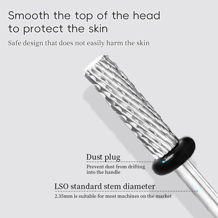 KANIU 1PCS Tungsten Steel Nail Drill Bits Hand Care Nail Removal Buffing Head For Nail Removal Shaping And Filing In Nail Salons