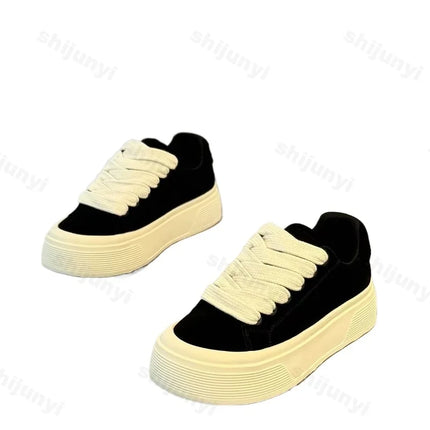 Men Casual Sports Shoes Spring Autumn Comfortable Anti Slip Outdoor Running Shoe Fashion Lace Up Platform Retro Vulcanized Shoes