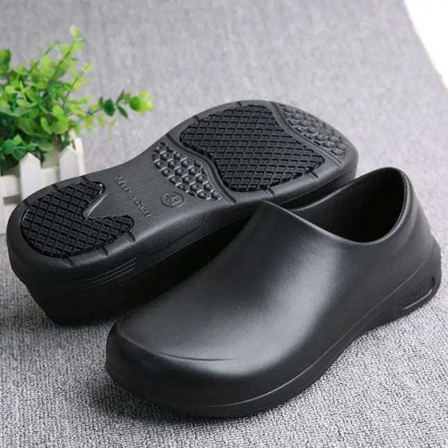 Non-Slip Chef Shoes for Both Men and Women - Lightweight and Comfortable Slip-On Wooden-Soled - BSM MART