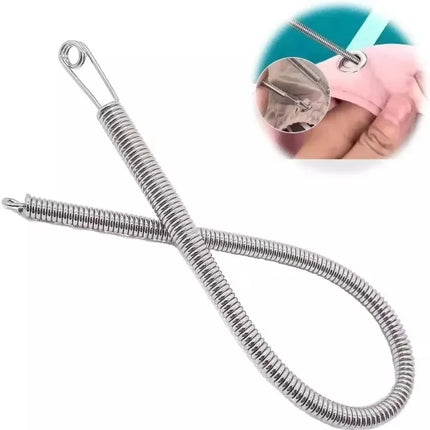 Bendable Spring Drawstring Threader Clip Pants Hoodies Elastic Band Lace Cord Flexible Drawstring Thread DIY - product image