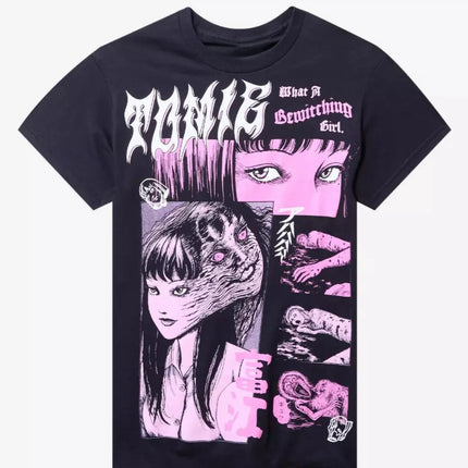 Junji Ito Uzumaki The Black Lighthouse  T-Shirt Cotton Graphic Tee Men Women Summer Streetwear