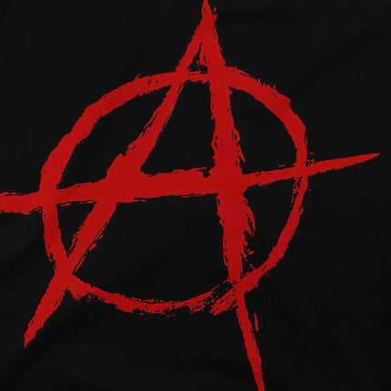 Anarchy Anarchist Symbols Red Tshirt Homme Men's Clothing Polyester T Shirt For Men