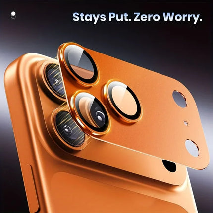 1PCS Protective Film for iPhone 17 Pro Max/iPhone 17 Pro/17 Air Full Coverage Ultra-Thin Camera Lens Protector Metal Frame New