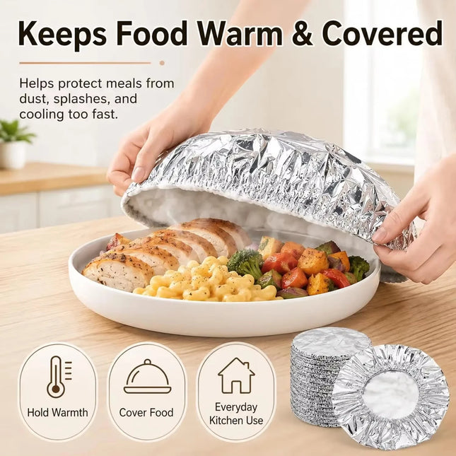 Food Grade SingleUse Aluminum Foil Film Cover Moisture Retain Heat Insulated Pouch for Fresh Produce - product image 2