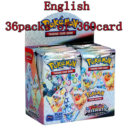 150-360Pc English French Spanish Carta Karten Pokemon Cards Sun Moon Evolutions Booster Box Collectible Tradiner Card for Child