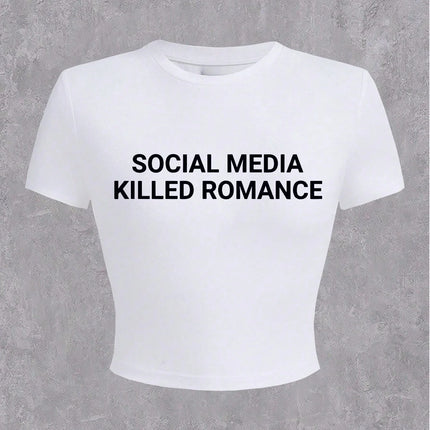 2026 Summer Casual Minimalist LA Hand Sign Hip Hop Print Short Sleeve Women's T-shirt Crop Top Tee Y2k Ladies Clothes Female Tee