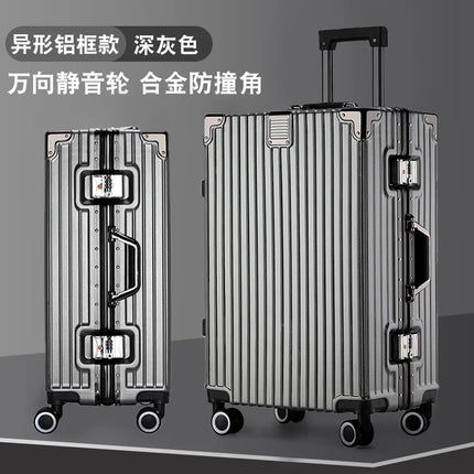 2-Pieces set travel luggage suitcase  20+26 inches aluminum frame with tsa lock, carry on size  featuring silent all-terrain wheels, a cup holder