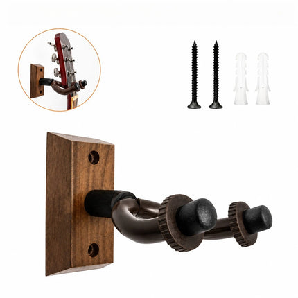 1/2Pcs Guitar Holder Hook Acoustic Guitar Hook Holder Stand Non-slip Guitar Hanger Wall Mount for Electric Guitar Bass Ukulele