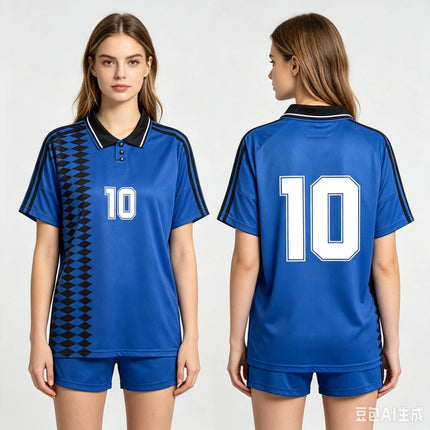 Argentina Retro Jersey Number 10 Graphic Print Polo Shirts Summer Fashion Breathable Short Sleeve Football Y2K Sportswear Unisex
