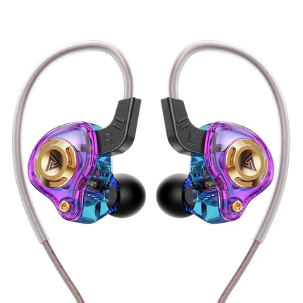 Original QKZ AK6 In Ear Earphone 6 Dynamic Driver Unit Headphone With Mic Stereo Sports HIFI Subwoofer Headset - product imag