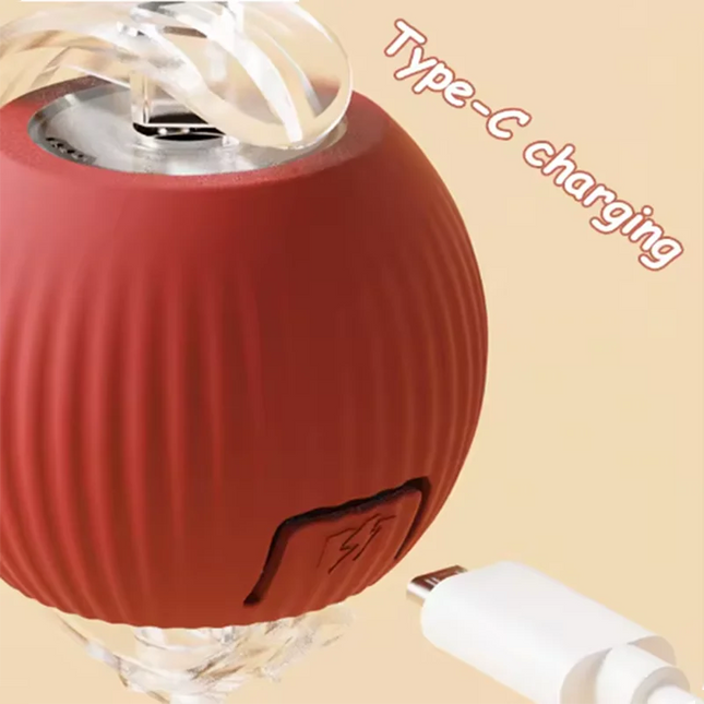 Cat Interactive ball Toy, Automatic Rolling Ball with Tail, Rechargeable Smart Pet Interactive Toy - product image 2