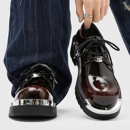 High Quality Mens Shoes British Style Retro Derby Shoes for Men High-end Platform Casual Mens Shoes Luxury Designer Leather Shoe