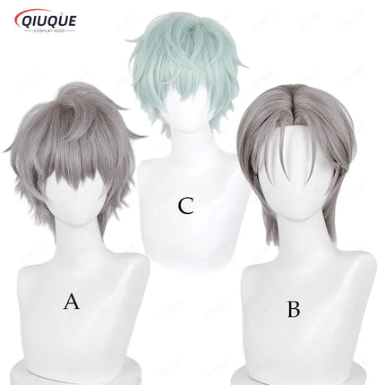 Anime Till Cosplay Wig 3 types of short hair styles Cosplay Anime Wigs Heat Resistance Hair Halloween Party Wigs +Wig Cap