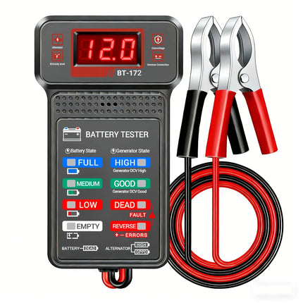 Smart Car Battery Tester, Suitable for Home Self-Checking/Repair Shops, One-Click Diagnosis of Life Span and Capacity, Quick Fault Identification, Intuitive Data Display, Compatible with Multiple Car Models, a Tester That Can