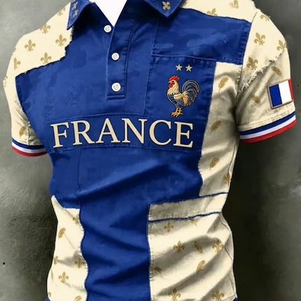 2026 Edition French Fans Football Polo Shirt - 3D Print - Comfortable and Breathable - Suitable for Both Men and Women