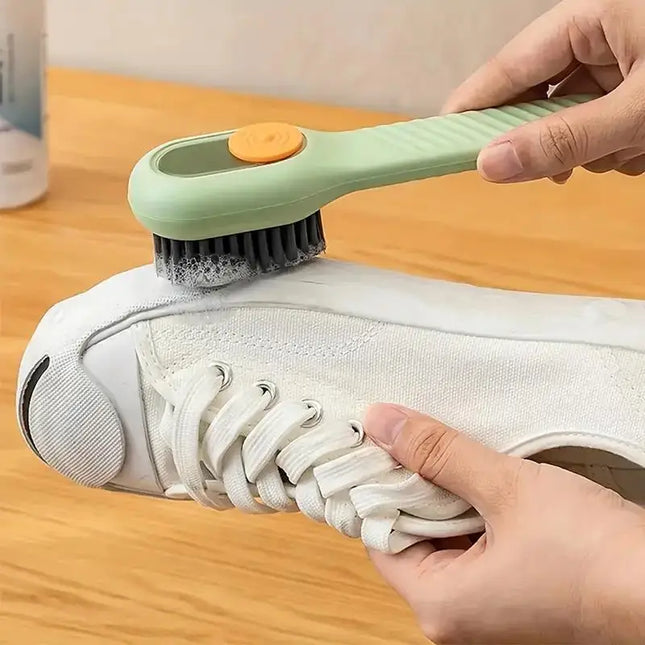 Multi-surface Liquid Shoe Brush - Soft Bristles & Ergonomic Handle For Bathroom, Kitchen & Laundry Cleaning - product image f