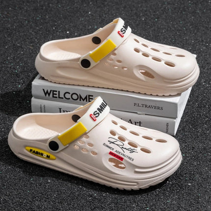 Summer Clogs Sandals 47 Men Clogs EVA Slippers Soft Sole Breathable Beach Slippers Men Home Slippers Outdoor Antiskid Slippers