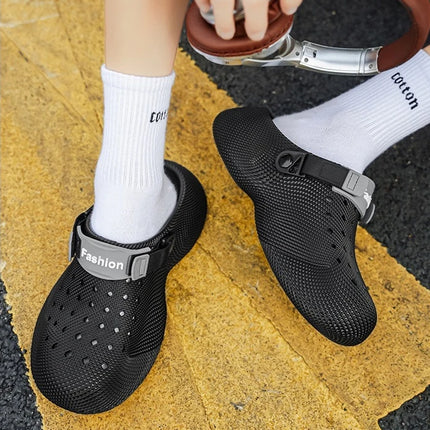 Summer non slip 3D patterned sandals with EVA thick sole for men's and women's beach shoes with a poop like feel