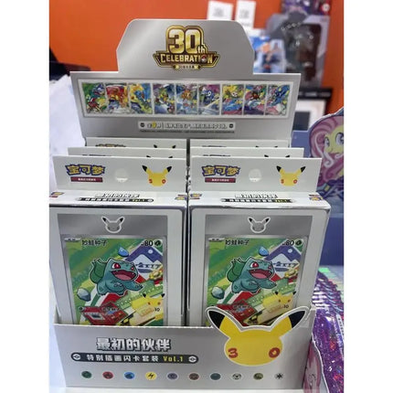 New Genuine Pokemon Ptcg First Partner Special Illustration Set 30th Celebration Trading Card Collection For Adult Collectors