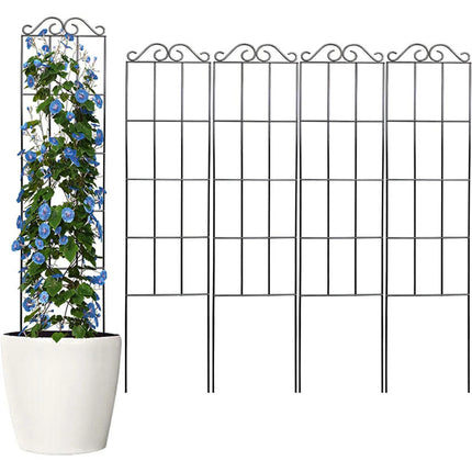 Plants Support Metal Trellis Black Iron Wire Vine Plants Trellis for Garden Enthusiasts Lovers
