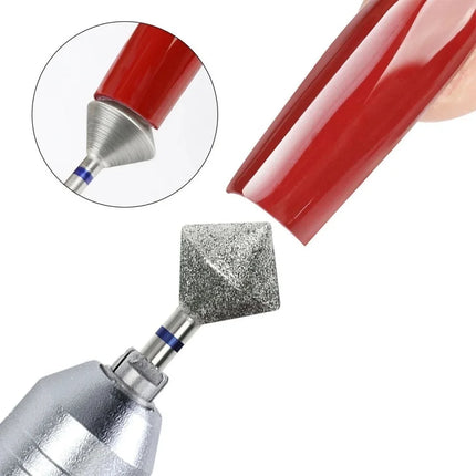 1Pcs Diamond Nail Drill Bits Rotary Cuticle Clean Burr 3/32" Manicure Bit Drill Machine Accessories 2028