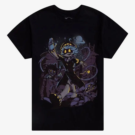 Harajuku Retro Casual Streetwear Murder Drones Uzi Heavyweight T-Shirt Cartoon Retro Punk Cotton Printed Short-sleeved Unisex