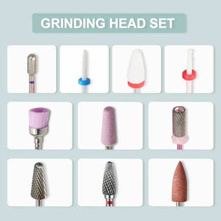 7 Pcs Tungsten Carbide Ceramic Nail Drill Bits For Manicure Removing Gel Varnish Nail Drill Bit Kits Accessories Engraving Tools