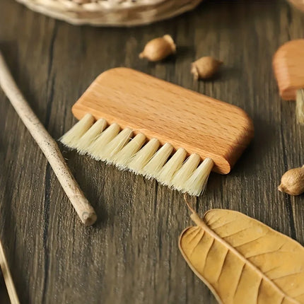 Nail Brush, Firm Nature Wooden Sisal Scrub Brush For Toes And Nails, Cleaning Nail Brush