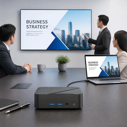 2026 Intel N150 Mini PC 16GB DDR4 M2 NVMe SSD 512GB Triple 4K WiFi6 BT52 Silent Cooling Office Home Desktop Pro Ultra