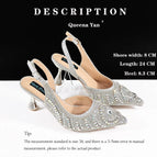 A PAIR SHOES SILVER / 43
