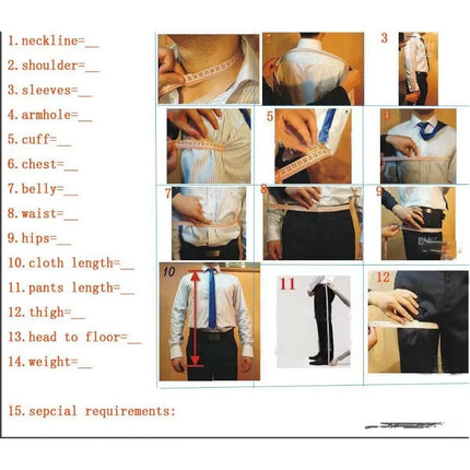Chic Men's Navy Blue Suit Set Blazer with Pants Formal Business Casual Office Outfit Stylish Male Suit Slim Fit 2 Piece