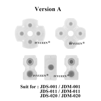 IVYUEEN Silicone Conductive Rubber Adhesive Button Pad Keypads for Sony PlayStation DualShock 4 5 PS5 PS4 Pro Controller Gamepad
