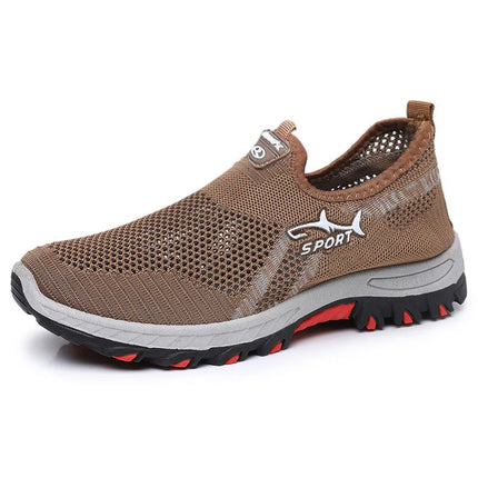 Men's Summer Mesh Shoes Breathable Lightweight Casual Sneakers Outdoor Walking Hiking Footwear 2026 New