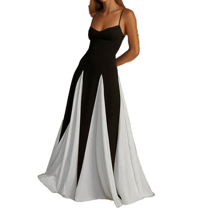 2026 Women's Midi White Vacation Dresses Pink Elegant And Pretty Dress Spaghetti Strap Beach Dress A Line Party Dresses Females