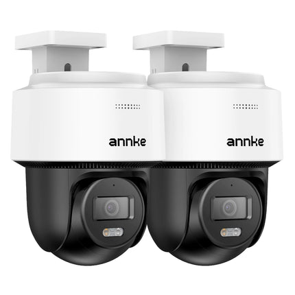 ANNKE CPT800 4K 8MP PT PoE Camera with 2-Way-Audio, 345° Pan 80°Tilt IP Security Cam for Outdoor Surveillance, Auto-Tracking Lite, AI Human Detection, Smart Dual Light (Not PTZ)