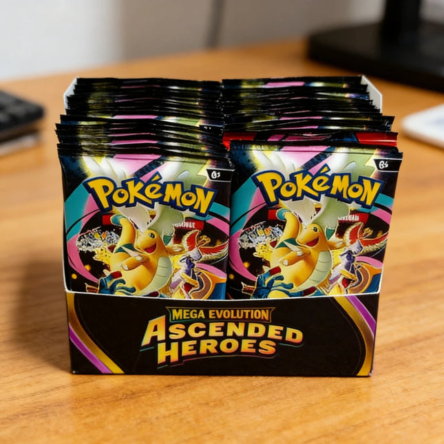 2026 NEUE Pokémon-Karte MEGA-ENTWICKLUNG Phantasmal Flames Spiel Cartoon Booster Battle Sammelkarte Geschenk Spielzeug