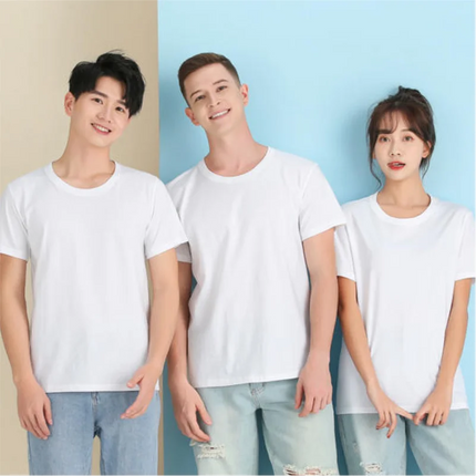 100% Cotton T-shirt Custom Logo High Quality Comfortable Short Sleeve Tops Print Pattern Company Team Clothes Embroidery Design