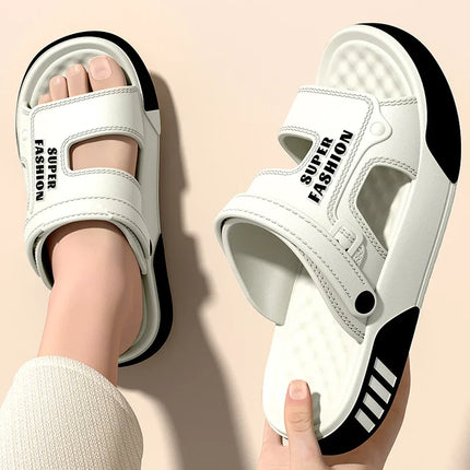 2026 Men Slippers Summer EVA Soft-soled Platform Slides Sandals Indoor Outdoor Walking Beach Shoes Flip Flops Mens Home Shoes